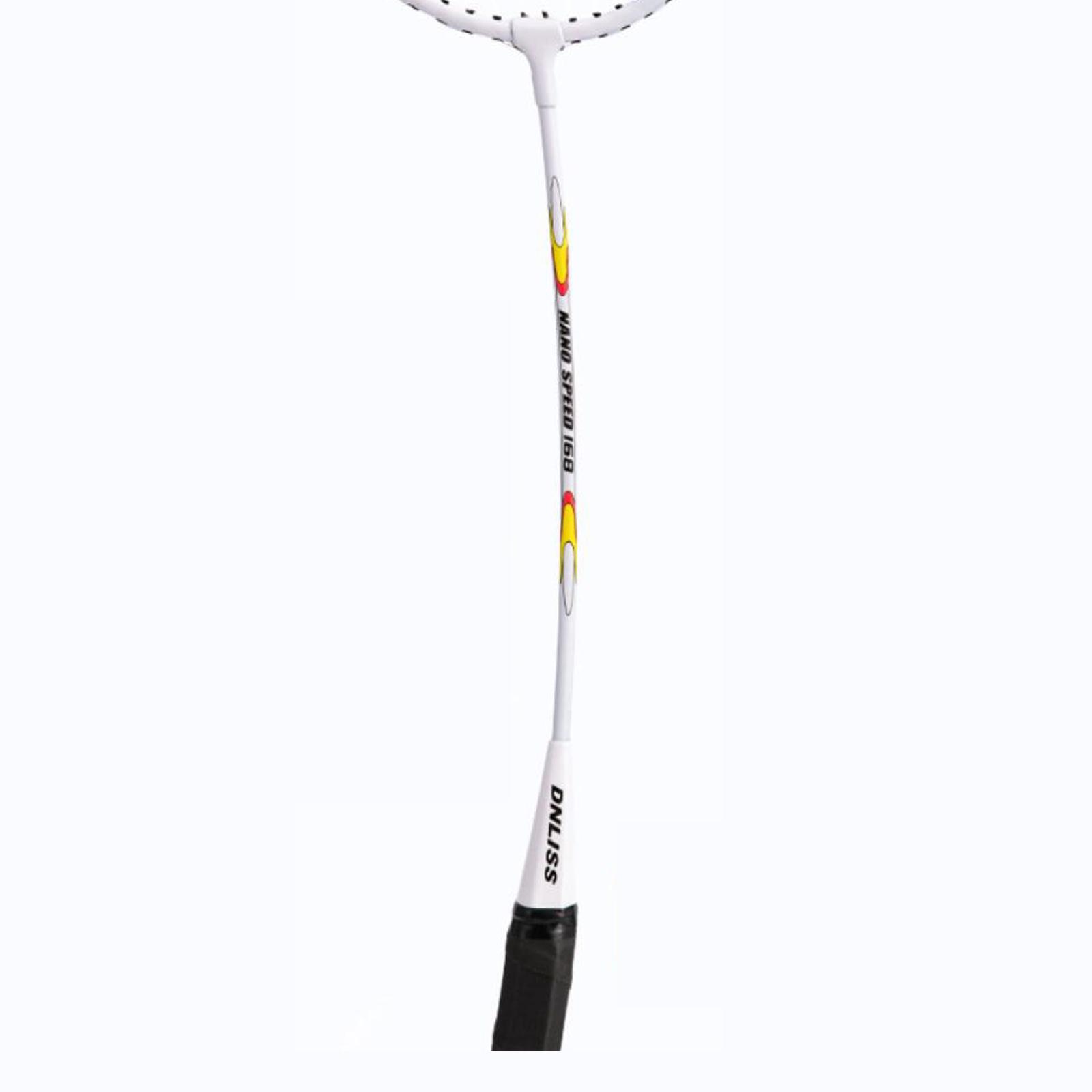 Badminton Junior - ポータブルバドミントンコレクターラケットセット鉄合金耐久性があり、大人、子供、学生向けに使用できます。