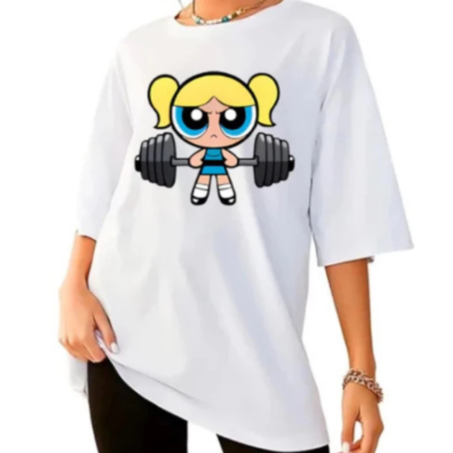 Badminton Junior - 女の子超強力ブラウストレーニングストリート Tシャツレディースシャツアカデミージムフィットネス Tシャツ
