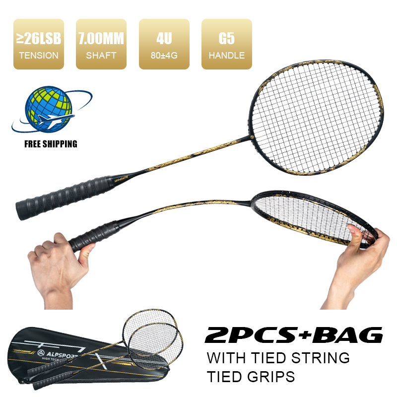 Badminton Raket - ALP SL ドラゴンラッシュ 4U バドミントンラケット 26LBS