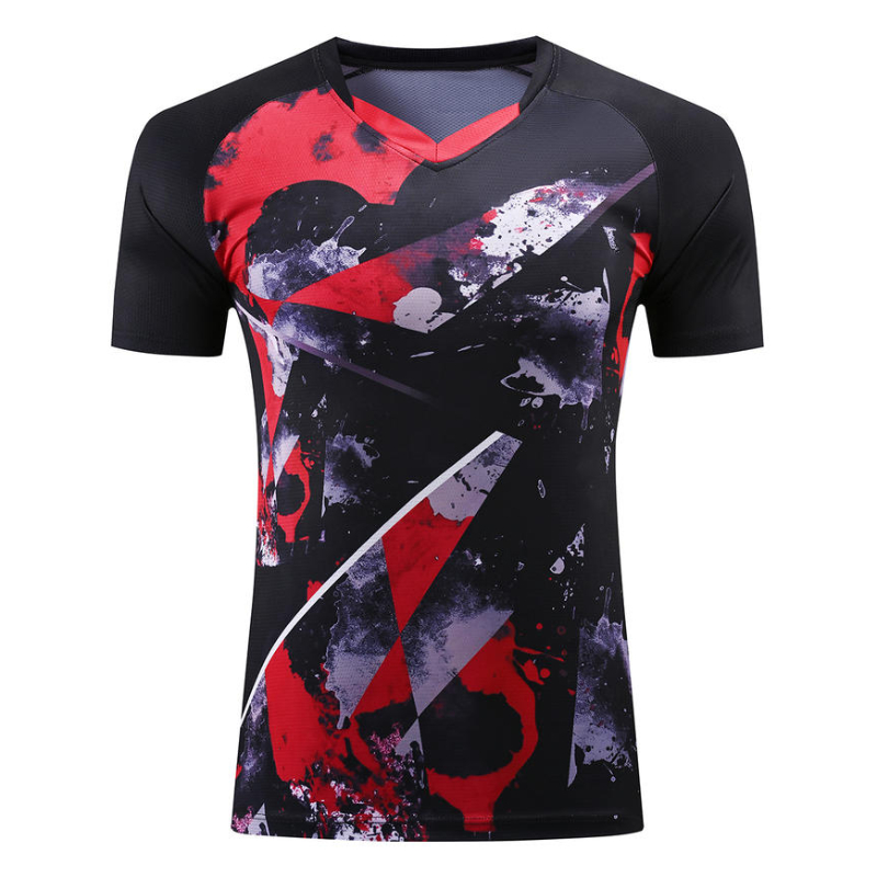 卓球 V ネック シャツ メンズ レディース – 速乾性、通 - Badminton Jersey のレビューと価格