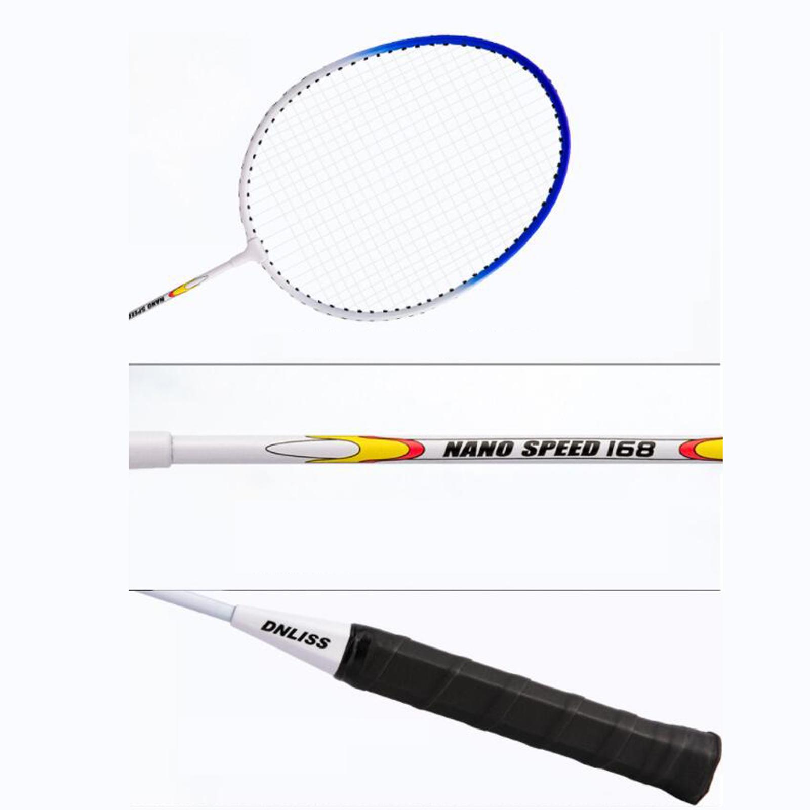 ポータブルバドミントンコレクターラケットセット鉄合金耐久性が - Badminton Junior のレビューと価格
