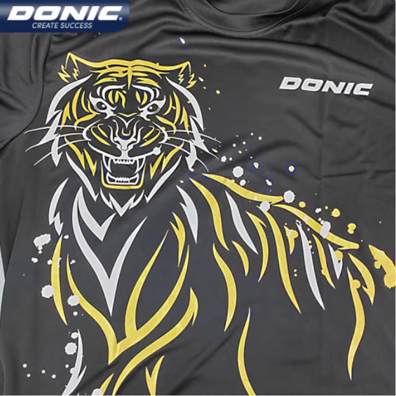男性と女性のためのソニック卓球ジャージー、タイガースポーツT - Badminton Jersey のレビューと価格