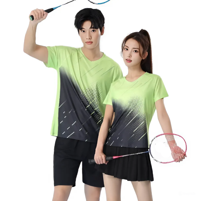 ユニセックス卓球 Tシャツプロフェッショナル通気性バドミント - Badminton Jersey のレビューと価格