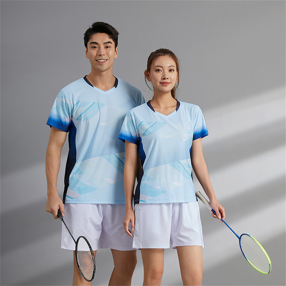 男性と女性のための通気性のある速乾性のバドミントンジャージ, - Badminton Jersey のレビューと価格