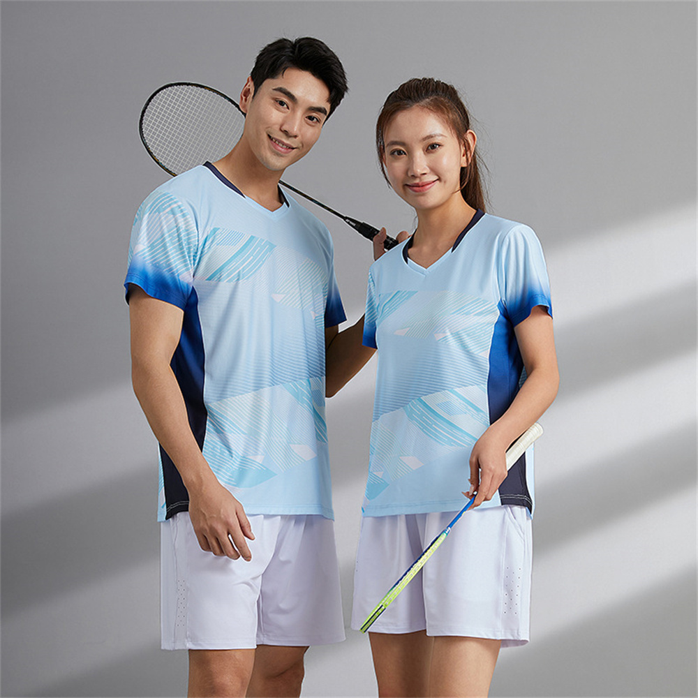 男性と女性のための通気性のある速乾性のバドミントンジャージ, - Badminton Jersey のレビューと価格