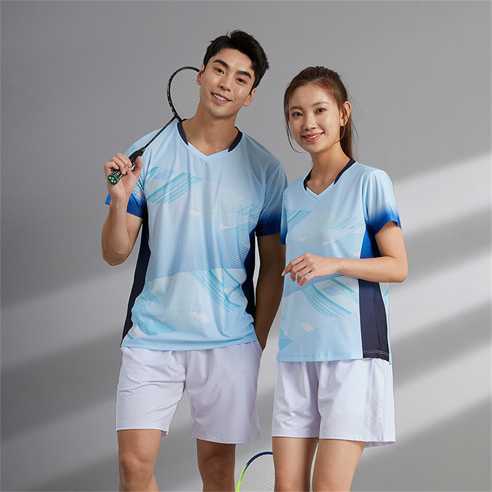 男性と女性のための通気性のある速乾性のバドミントンジャージ, - Badminton Jersey のレビューと価格