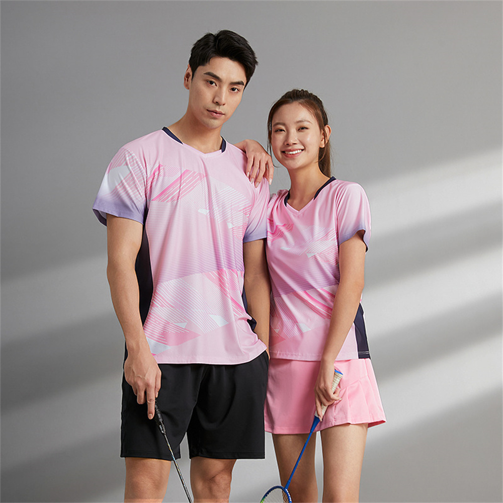 男性と女性のための通気性のある速乾性のバドミントンジャージ, - Badminton Jersey のレビューと価格