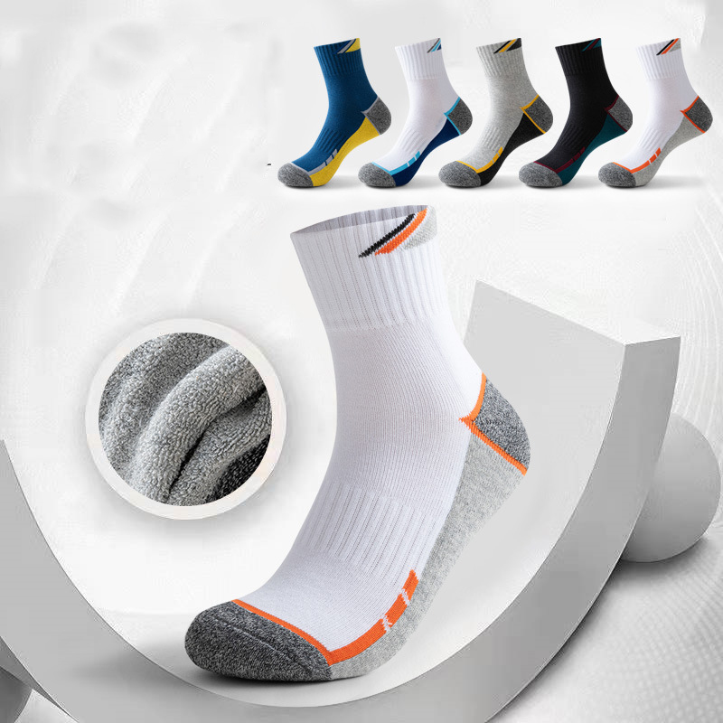 男性用のプロのテニスソックス,スポーツ用の綿の靴下,バスケッ - Ankle Support Badminton のレビューと価格