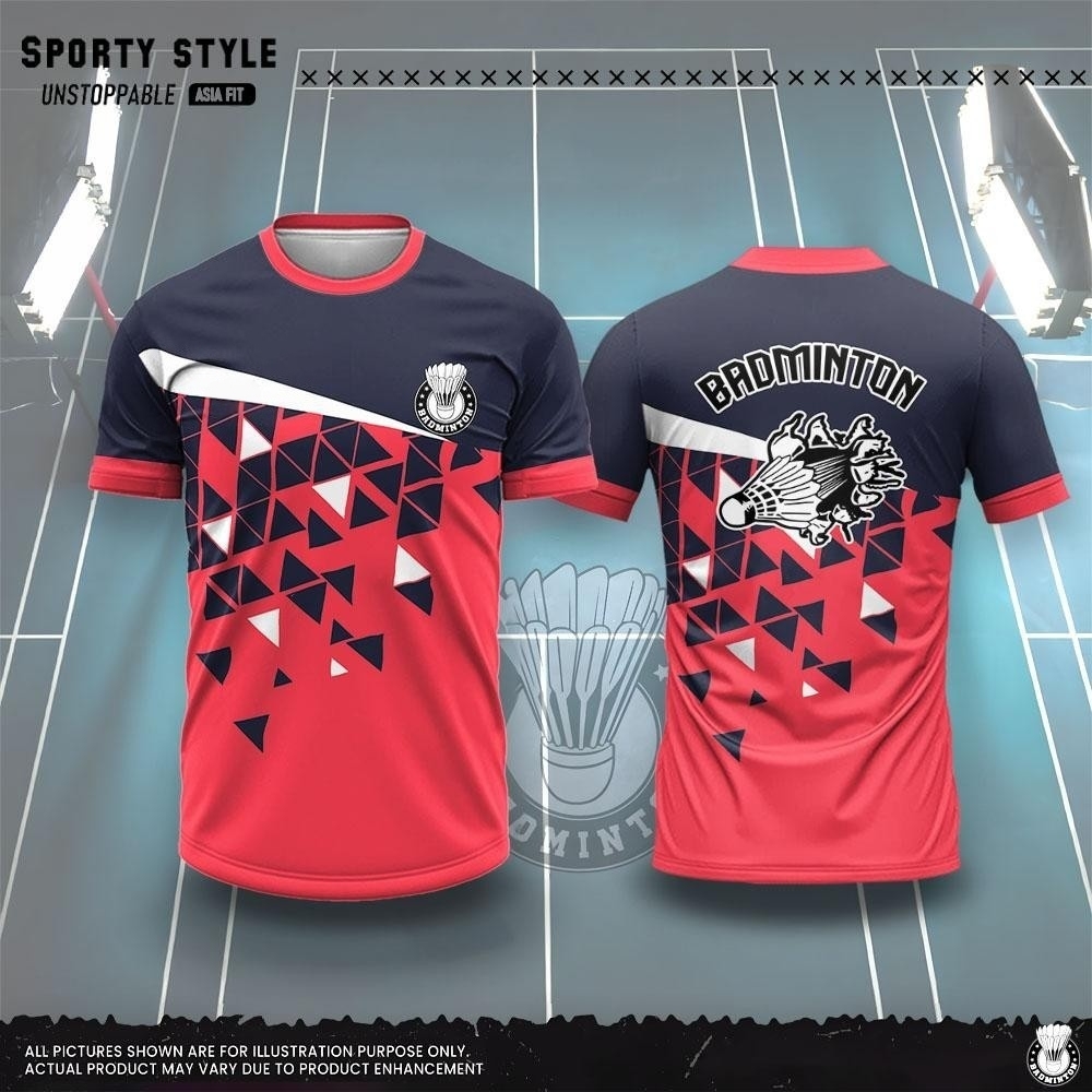 メンズ服ファッション 3D プリントバドミントン Tシャツ夏 - Badminton Jersey のレビューと価格