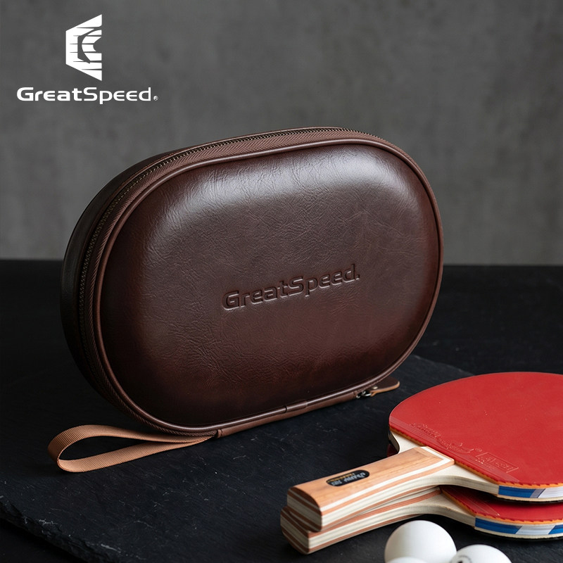 トップグレインレザー卓球スポーツバッグ高品質本革卓球ラケット - Racket Cover Bag のレビューと価格