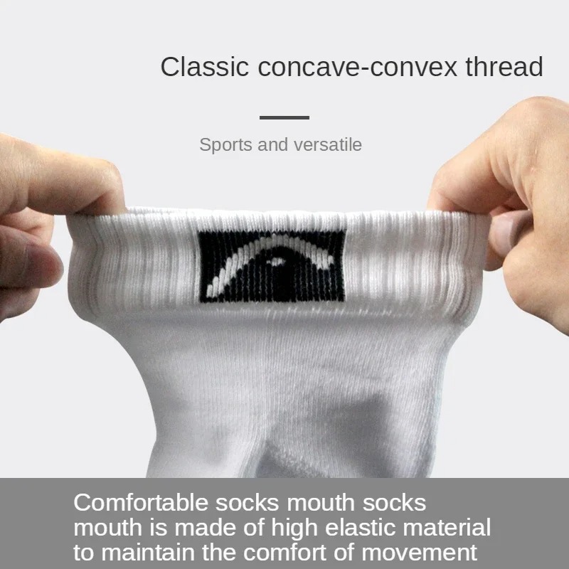 3 ペアヘッドソックススポーツミッドソックス男性女性バドミン - Ankle Support Badminton のレビューと価格