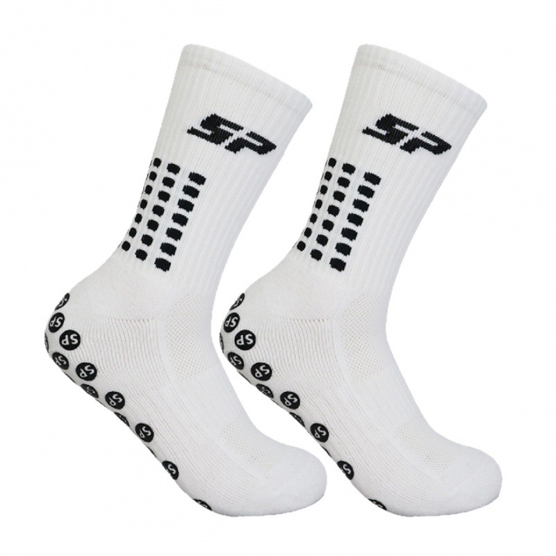 1 ペア滑り止めサッカーソックス男性女性ノンスリップサッカー - Ankle Support Badminton のレビューと価格