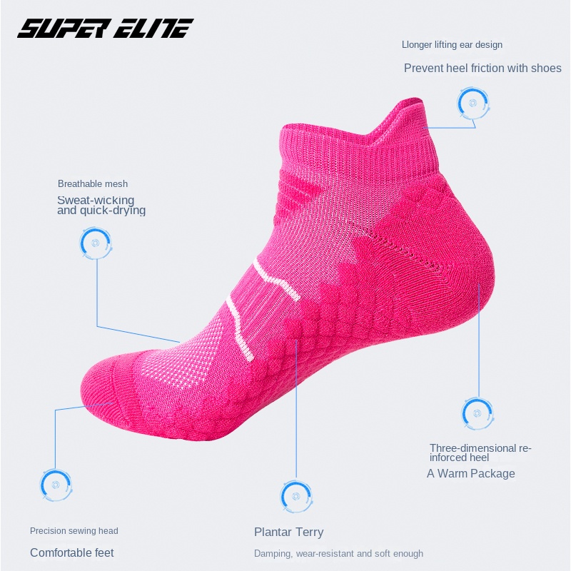 メンズスポーツソックス、バドミントンソックス、吸湿発散マッサ - Ankle Support Badminton のレビューと価格