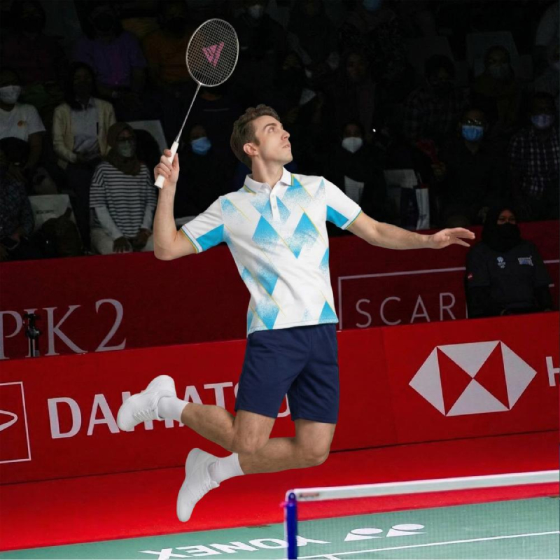 メンズバドミントンポロシャツ カスタムロゴ ネームナンバー  - Badminton Jersey のレビューと価格