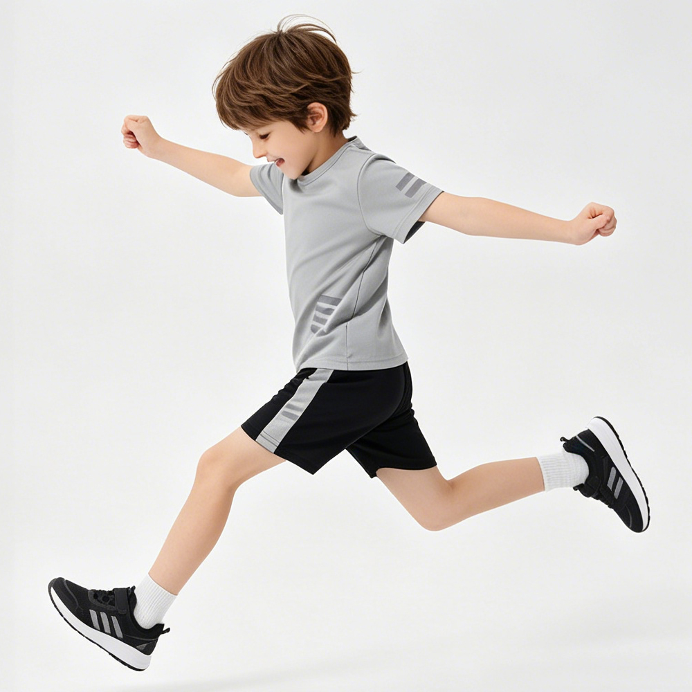 キッズスポーツウェア 男の子用 5歳から12歳 夏用セット  - Badminton Jersey のレビューと価格