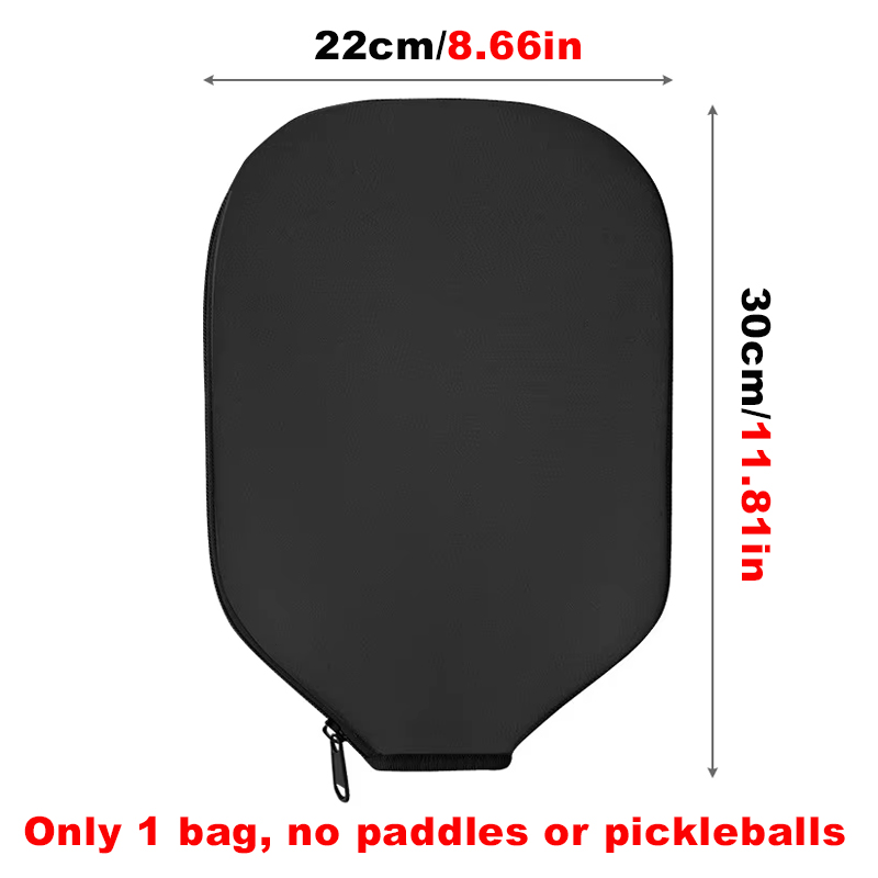 ネオプレン製ピックルボールパドルカバー ジッパー付き ポータ - Racket Cover Bag のレビューと価格